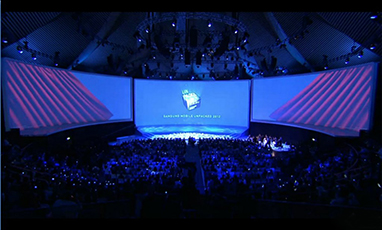 2014三星手机全球发布会新品现场无线租赁成功案例