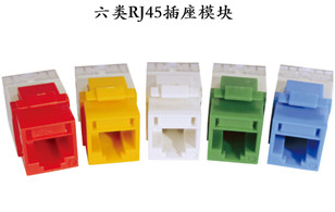 普天天纪六类RJ45插座模块